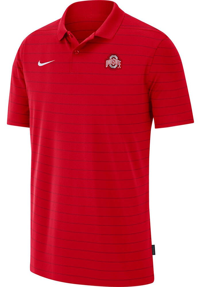 【ほま】Nike ゴルフ ポロシャツ Ohio State Nike Mens RED Ohio State Buckeyes Victory Dri-FIT Short