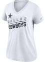 Dallas Cowboys Womens Nike Primetime T-Shirt - White