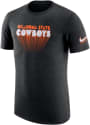 Oklahoma State Cowboys Nike College Triblend Fashion T Shirt - Black