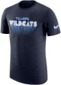 Villanova Wildcats Nike College Triblend Fashion T Shirt - Navy Blue