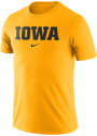 Iowa Hawkeyes Nike Essential Wordmark T Shirt - Gold
