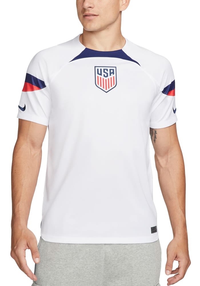 USMNT Mens Nike Replica Soccer Home Stadium Jersey White