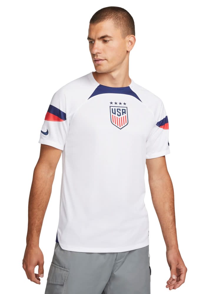 USWNT Mens Nike Replica Soccer Alternate Home Stadium Jersey WHITE BLUE