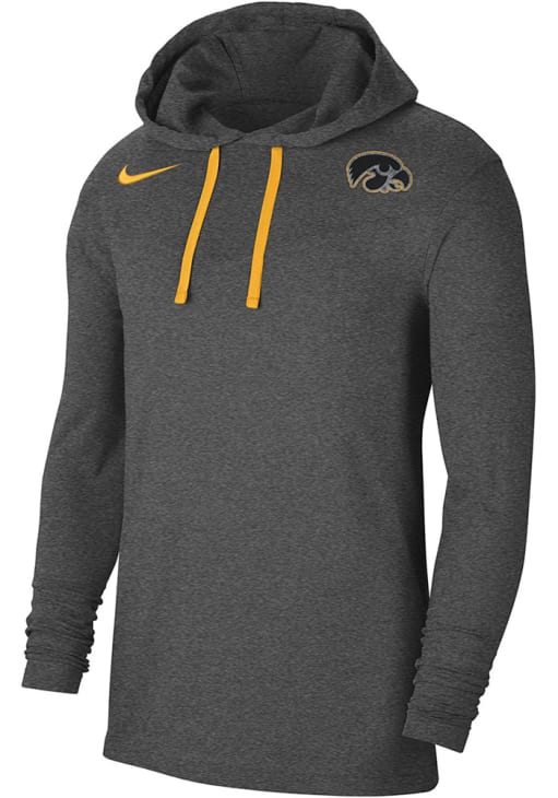 Nike Iowa Hawkeyes DriFIT Hoodie - Charcoal