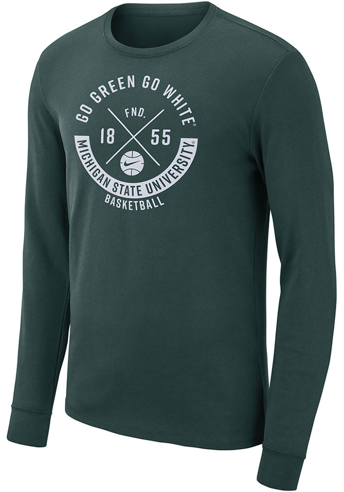 Nike Michigan State Spartans Mantra Design Long Sleeve T Shirt