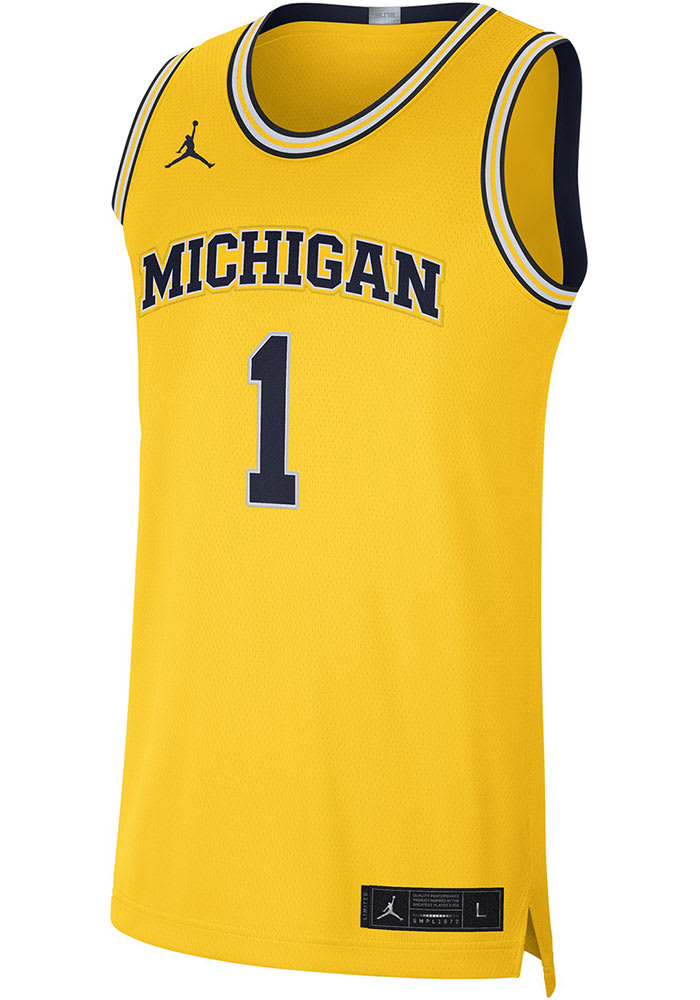 Jordan Michigan Wolverines White on sale #25 Basketball Jersey CD3152-101 Size Large