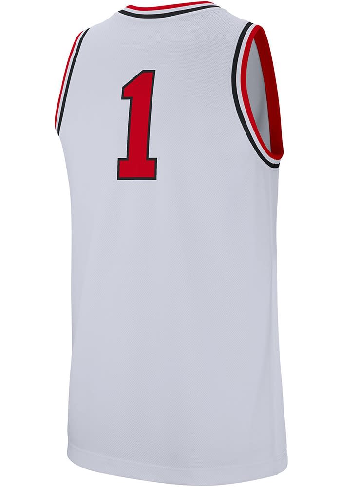 Nike Mens White Ohio State Buckeyes Retro Basketball Jersey