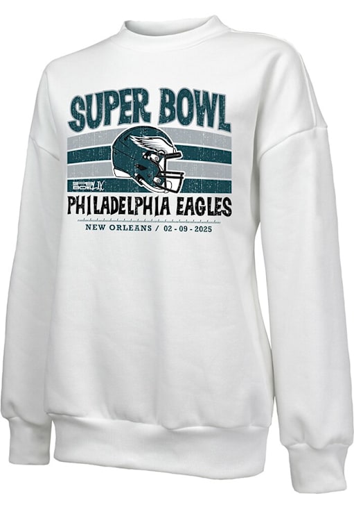 Philadelphia Eagles Womens White 2024 Super Bowl Participant
