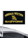 Missouri Western Griffons 11x16 Black Silk Screen Car Flag - Black