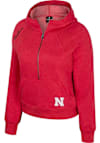 Main image for Womens Nebraska Cornhuskers Red Colosseum Precipice 1/2 Zip Hooded Sweatshirt