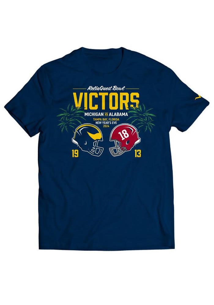 Michigan Wolverines BLUE Football ReliaQuest Bowl Champions 2024