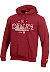 Main image for Mens Indiana Hoosiers Crimson Champion 2025 Football National Champions Embroidered Hooded Sweatsh..