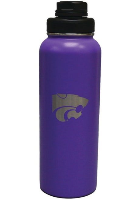 Purple K-State Wildcats 44oz SS Laser Etched Logo Hydro Bottle Stainless Steel Bottle