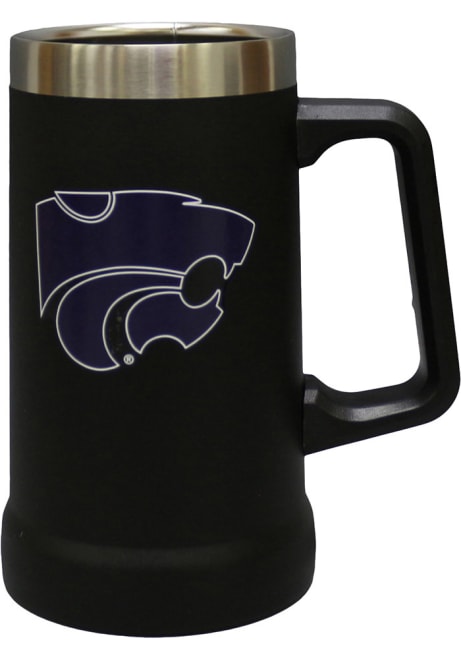 Black K-State Wildcats 24oz SS Team Color Logo Stein Stainless Steel Tumbler
