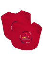 St Louis Cardinals Baby 2 Pack Bib - Red
