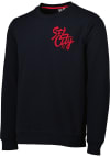 Main image for St Louis City SC Mens Navy Blue Chain-Stitch Long Sleeve Fashion Sweatshirt