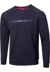 Main image for St Louis City SC Mens Navy Blue Tonal Wordmark Long Sleeve Fashion Sweatshirt