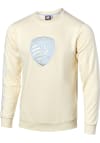 Main image for Sporting Kansas City Mens White Tonal Crest Long Sleeve Fashion Sweatshirt