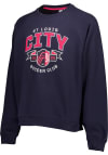 Main image for St Louis City SC Mens Navy Blue Ribbon Long Sleeve Crew Sweatshirt