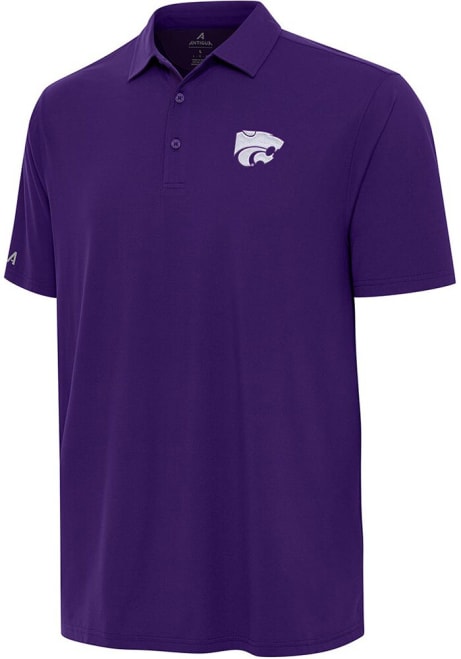 Mens K-State Wildcats Purple Antigua Era Short Sleeve Polo Shirt