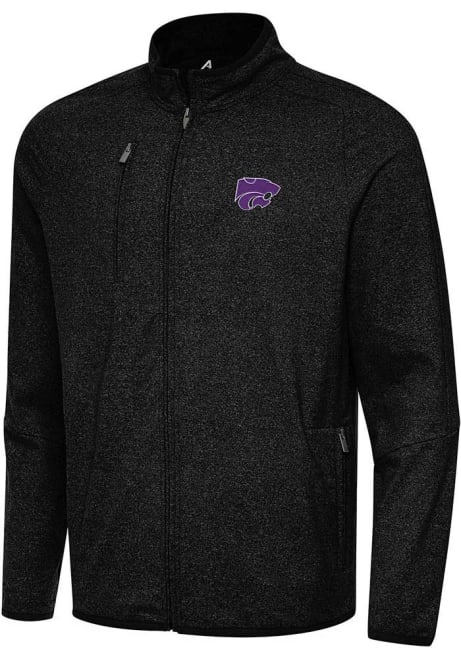 Mens K-State Wildcats Black Antigua Hold Up Light Weight Jacket