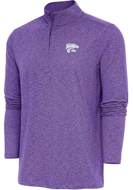 Mens K-State Wildcats Purple Antigua Hunk Qtr Zip Pullover