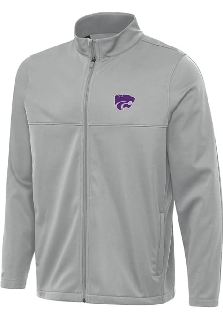 Mens K-State Wildcats Grey Antigua Links 2 Light Weight Jacket