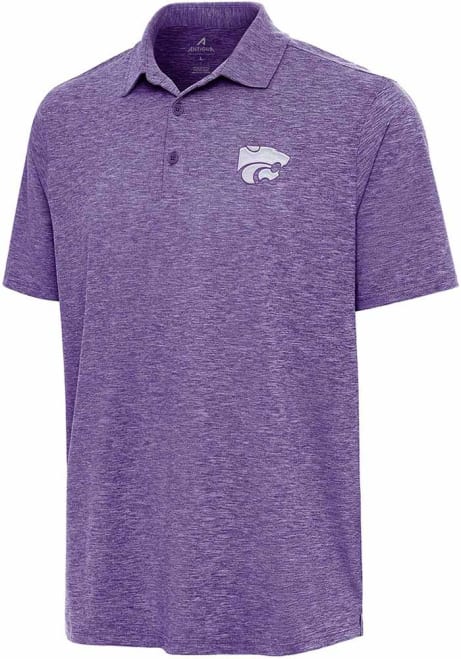 Mens K-State Wildcats Purple Antigua Par 3 Short Sleeve Polo Shirt