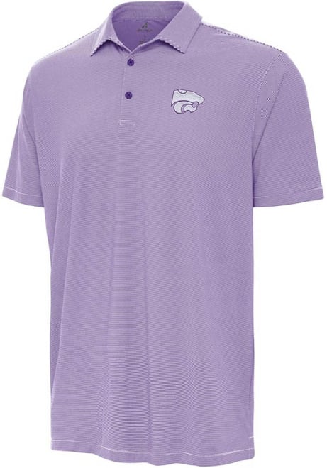 Mens K-State Wildcats  Antigua Twine Short Sleeve Polo Shirt