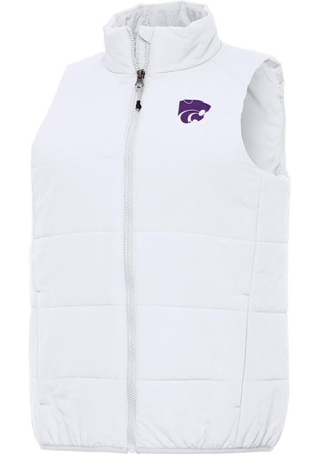 Womens K-State Wildcats White Antigua Experience Vest