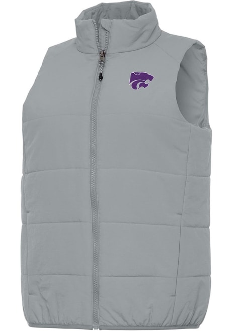 Womens K-State Wildcats Grey Antigua Experience Vest