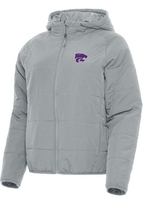 Womens K-State Wildcats Grey Antigua Universe Filled Jacket