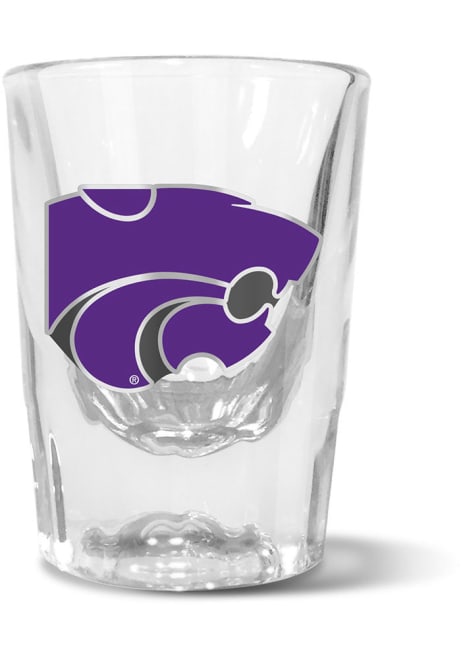 Purple K-State Wildcats 2oz Emblem Shot Glass