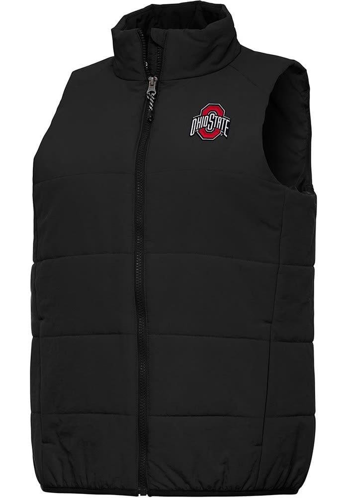 Womens Ohio State Buckeyes Black Antigua Experience Vest