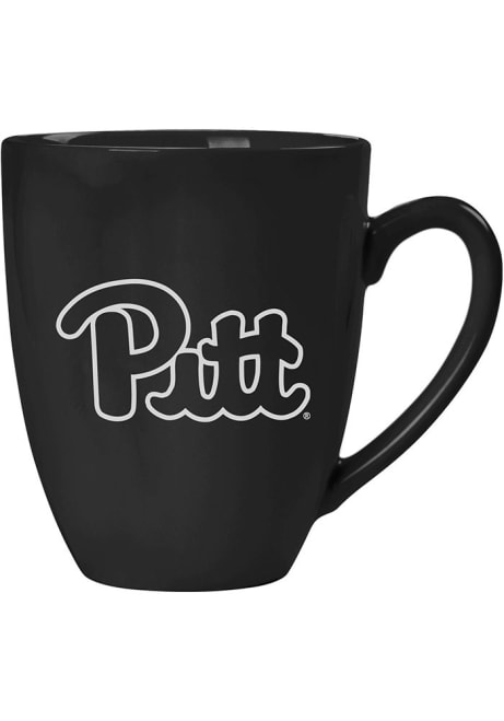 Black Pitt Panthers Laser Etched Bistro Mug