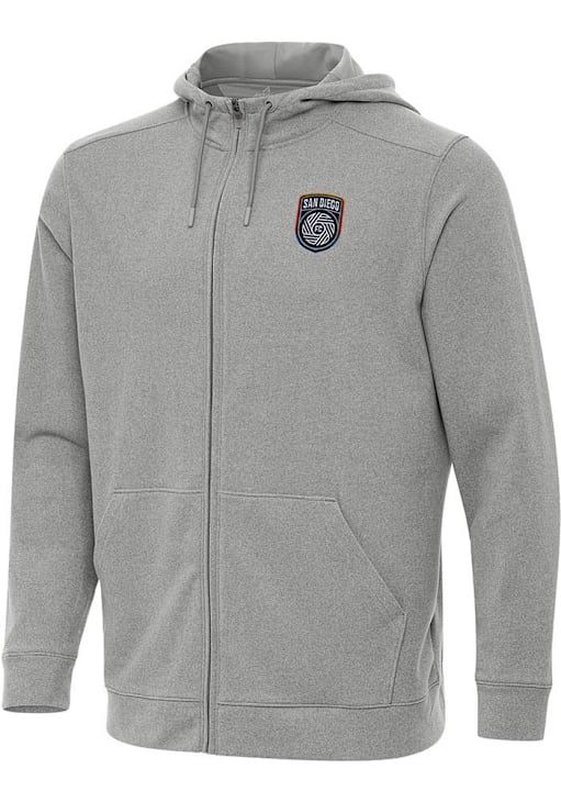 Antigua San Diego FC Mens Effortless Light Weight Jacket GREY