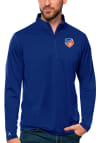 Main image for Antigua FC Cincinnati Mens Blue Tribute Long Sleeve 1/4 Zip Pullover