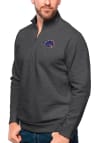 Main image for Antigua Boise State Broncos Mens Charcoal Gambit Long Sleeve 1/4 Zip Pullover
