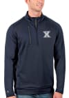 Main image for Antigua Xavier Musketeers Mens Navy Blue Generation Long Sleeve 1/4 Zip Pullover