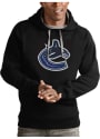 Vancouver Canucks Antigua Victory Hooded Sweatshirt - Black