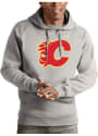 Calgary Flames Antigua Victory Hooded Sweatshirt - Grey