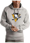 Main image for Antigua Pittsburgh Penguins Mens Grey Victory Long Sleeve Hoodie