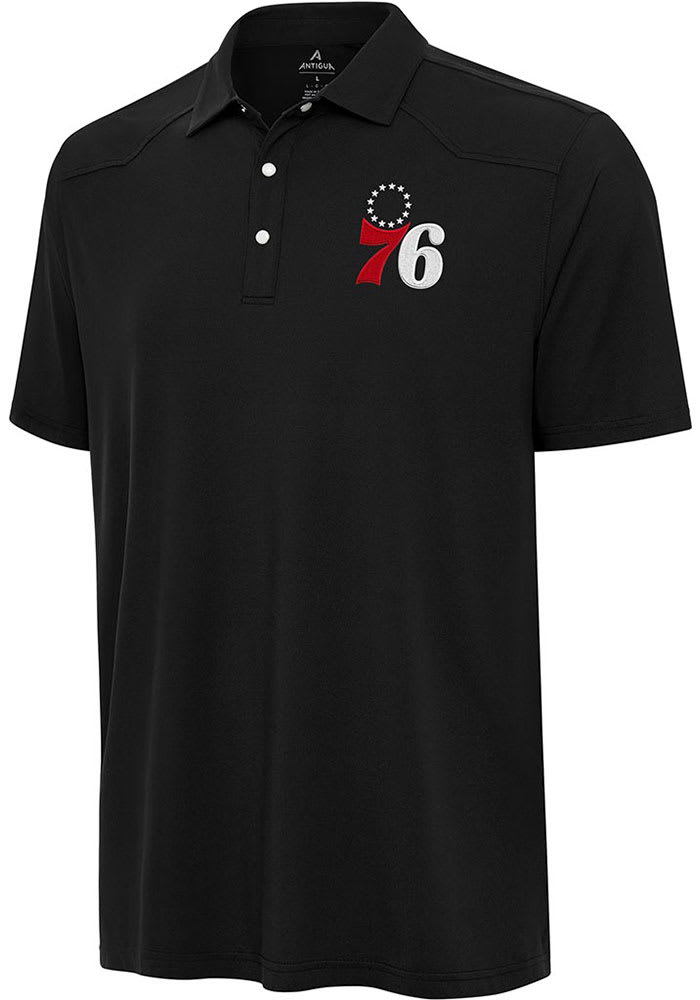 Antigua Philadelphia 76ers Mens Western Short Sleeve Polo