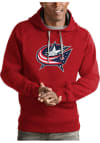 Main image for Antigua Columbus Blue Jackets Mens Red Victory Long Sleeve Hoodie