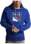 Main image for Antigua New York Rangers Mens Blue Victory Long Sleeve Hoodie