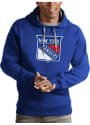 New York Rangers Antigua Victory Hooded Sweatshirt - Blue