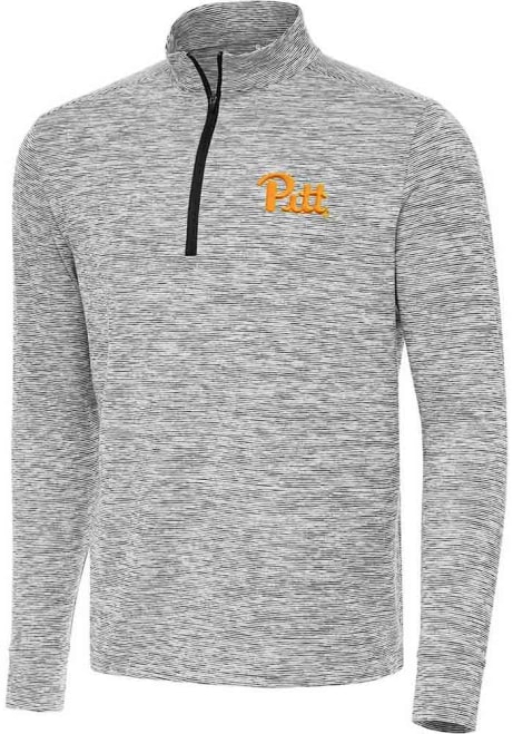 Mens Pitt Panthers Black Antigua Cause Qtr Zip Pullover