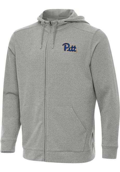 Mens Pitt Panthers Grey Antigua Effortless Light Weight Jacket