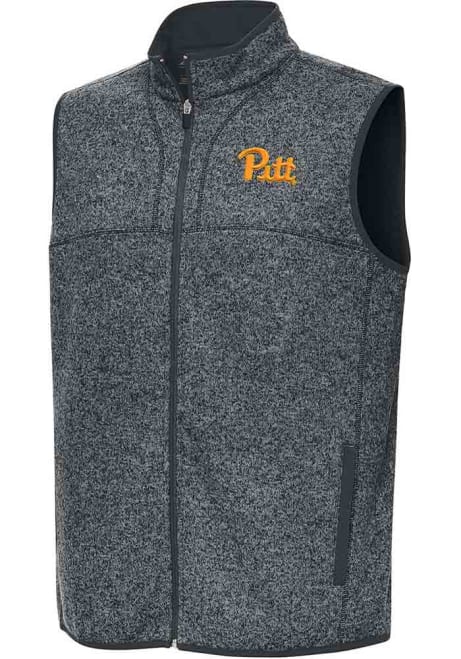 Mens Pitt Panthers Grey Antigua Fortune Vest