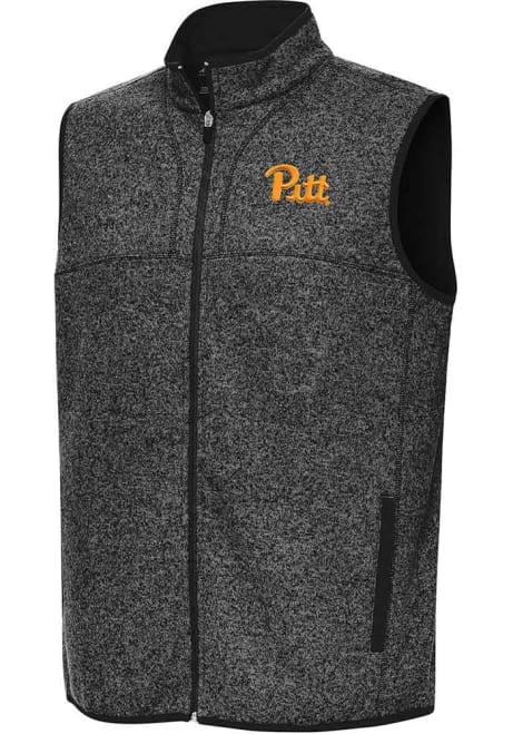 Mens Pitt Panthers Black Antigua Fortune Vest